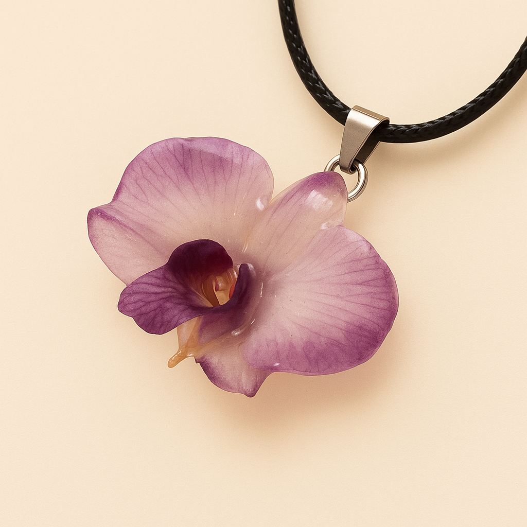 Calculi Project Real Enobi Mickey Mouse Orchid Necklace