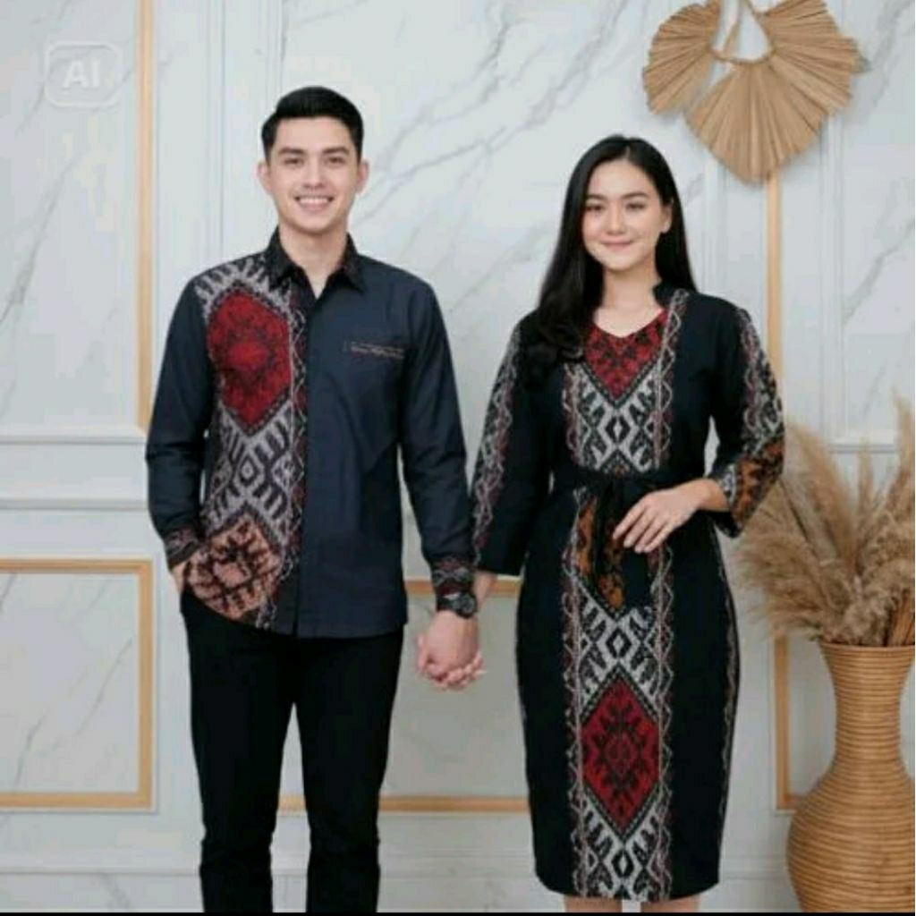COUPLE TENUN_DRESS TENUN_KEMEJA TENUN_DRESS ANAK_KEMEJA ANAK