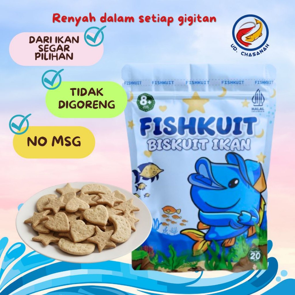 FISKUIT/ BISKUIT IKAN CEMILAN ANAK/BISKUIT BAYI/MPASI BAYI
