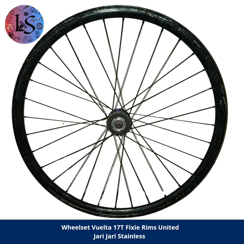 Wheelset Belakang 700c Fixie Hub Vuelta Rims United
