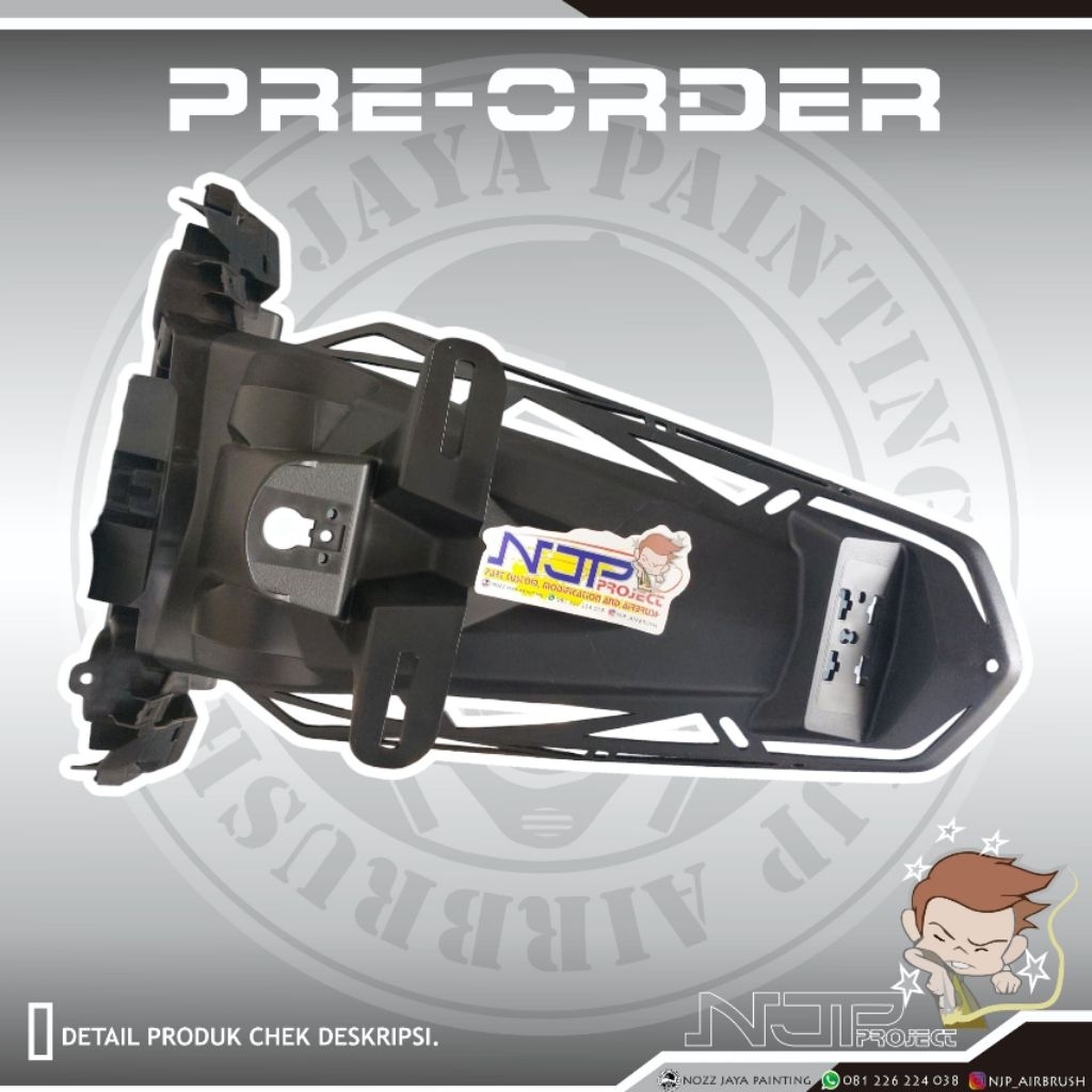 Slebor / Spakbor Belakang Yamaha All New Nmax 2020 Non ABS Coak Custom SBCNMAXNEW | PREORDER