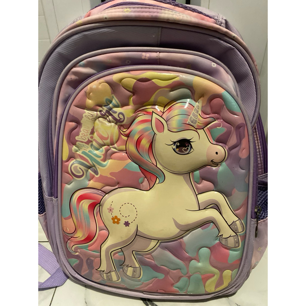Tas ransel anak Unicorn Ungu