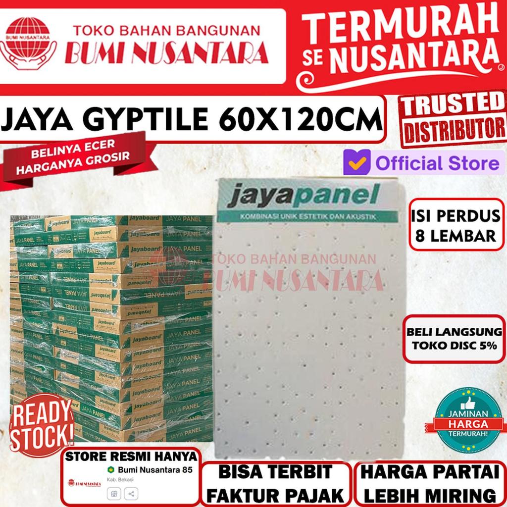 Gipsum Gyptile Jaya byhua 9mm 60x120/plafon/jaya panel/akustik jaya/plafon