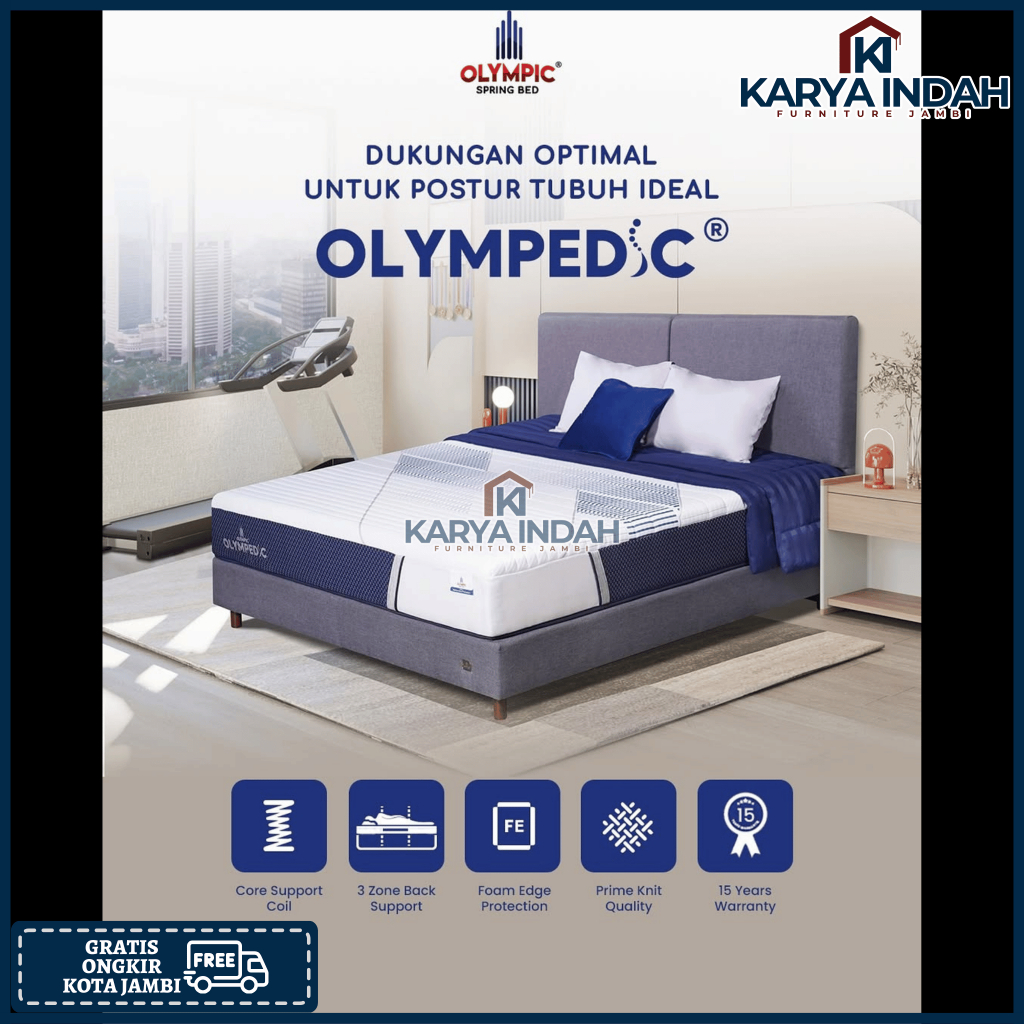 Springbed OLYMPIC OLYMPEDIC Kasur Matrass Kesehatan Pedic Silver Series Olympic