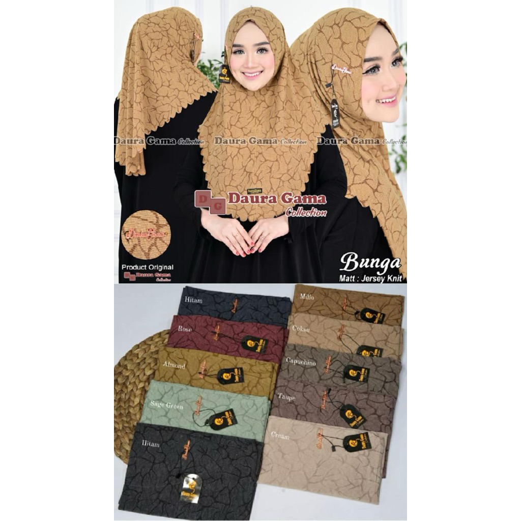 Jilbab Instan Bunga By Daura Gama