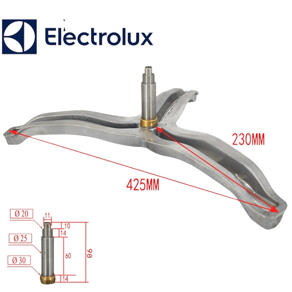 Segitiga Spider Drum Mesin Front Loading Electrolux As Pully Besar EWF10747- EWF10847- EWF85747- EWF