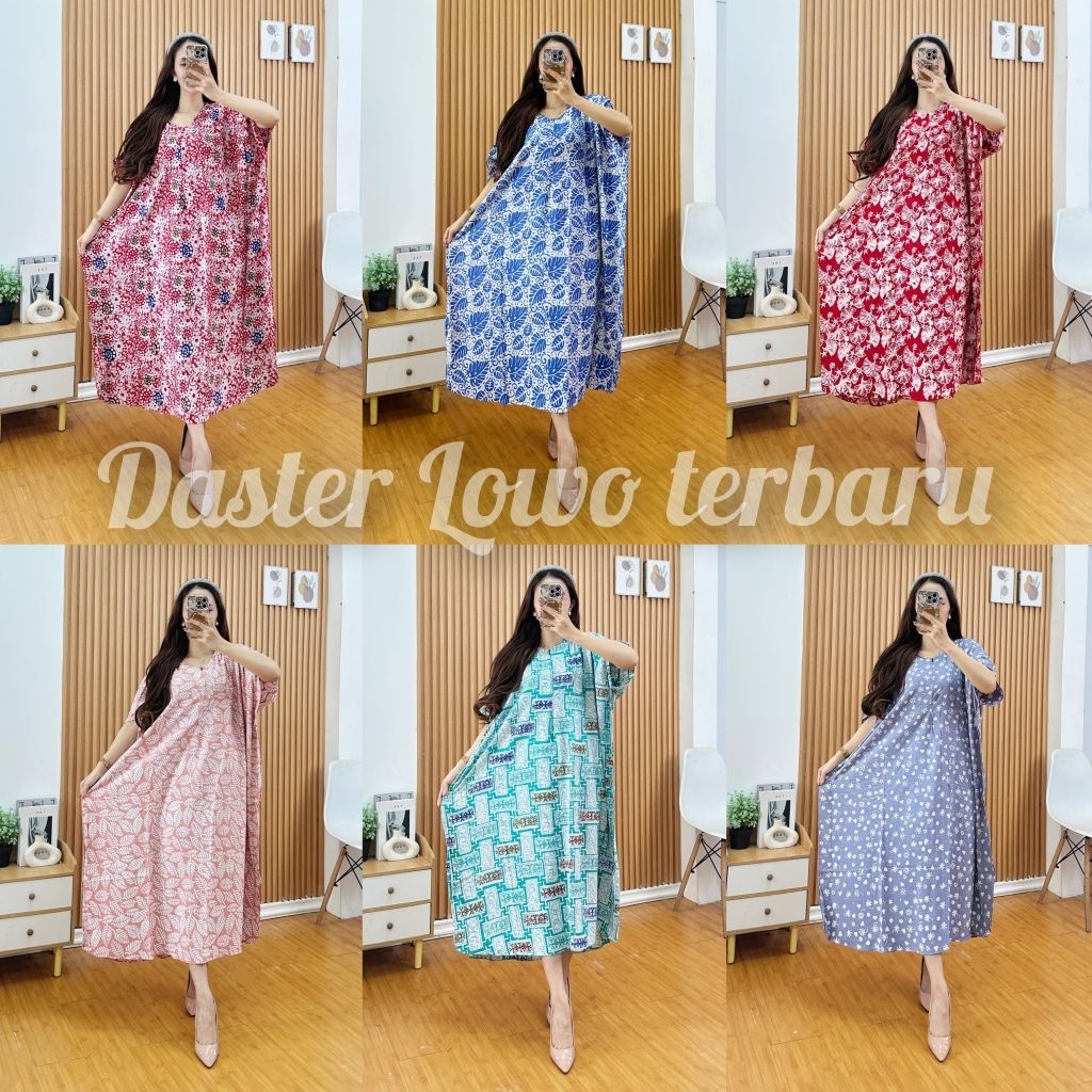 Termurah - Daster lowo jumbo terbaru Batik wanita viral kekinian asli Pekalongan bahan Twill Rayon s