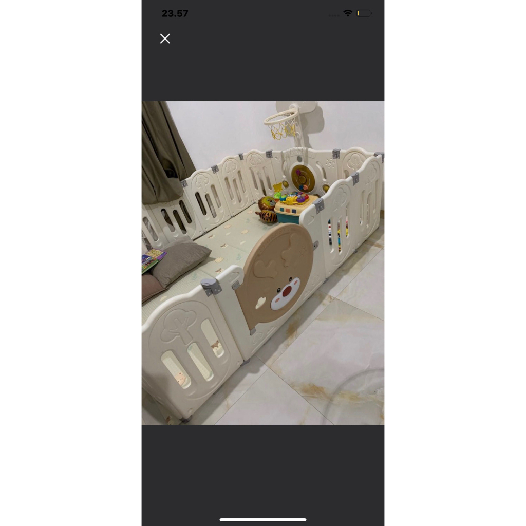 baby play fence 16+2 preloved