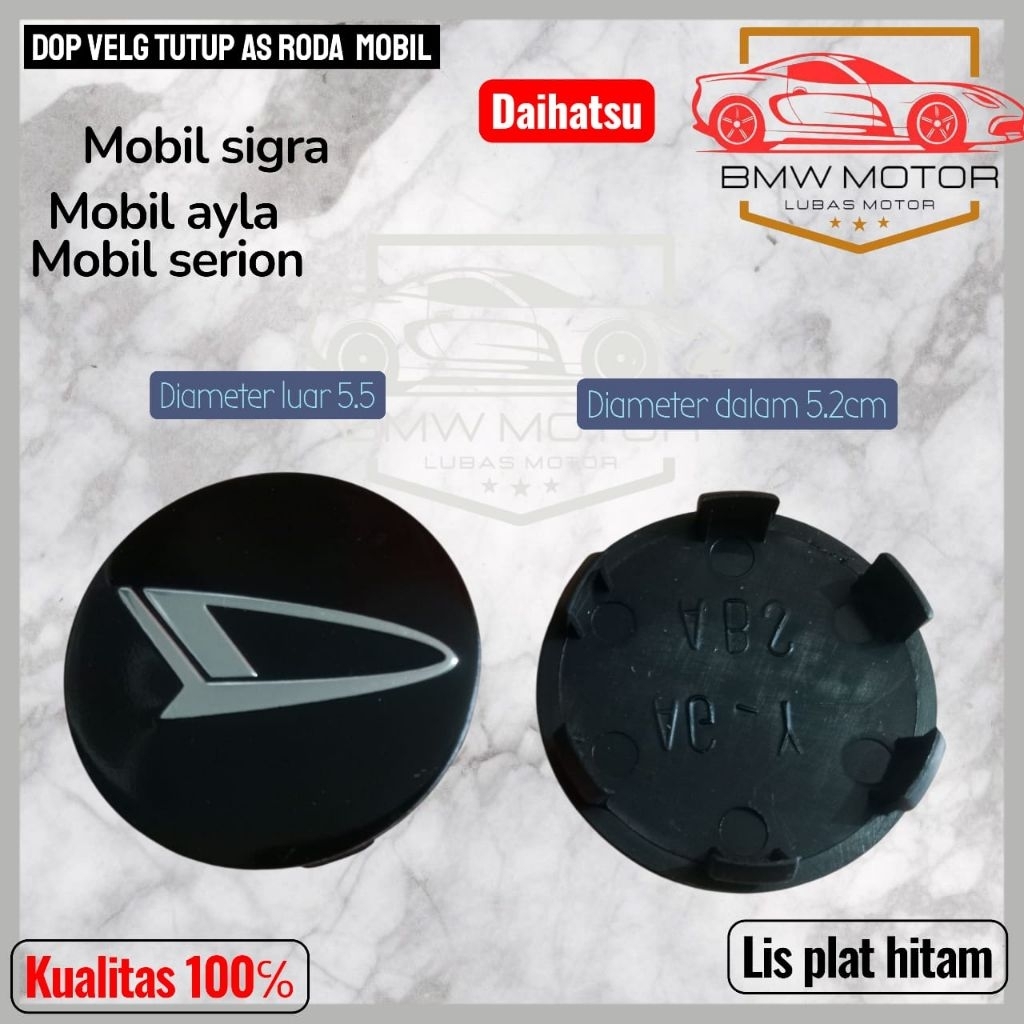 DOP VELG TUTUP AS RODA MOBIL AYLA SIGRA SERION PLAT