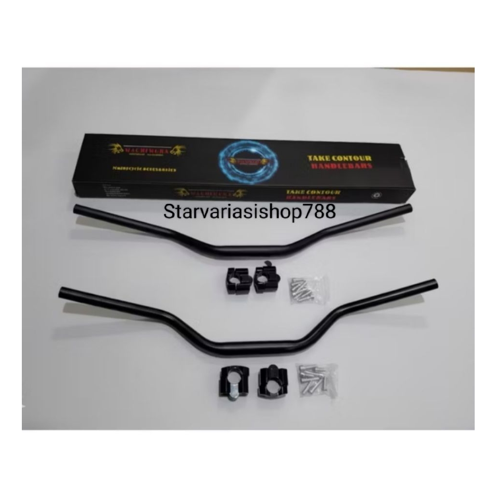 STANG FATBAR MACHIMURA MODEL CONTOUR HIGH - TINGGI LOW - RENDAH PLUS RAISER STANG UNIVERSAL