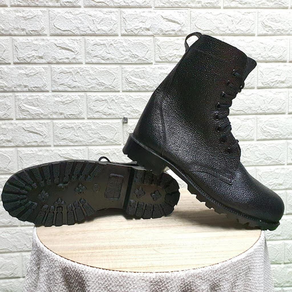 SEPATU PDL SATPAM BAHAN KULIT JERUK MODEL PANJANG SEPATU PDH