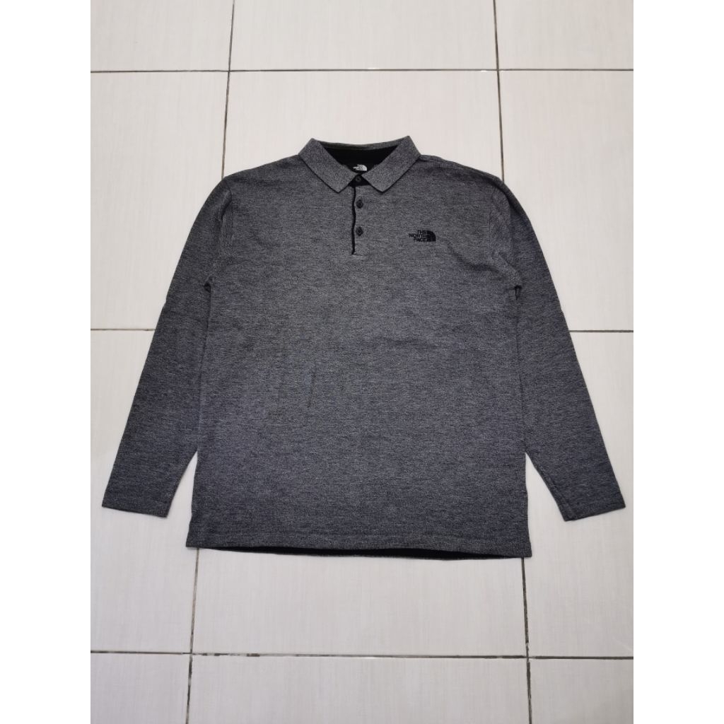 long sleeve polo shirt tnf