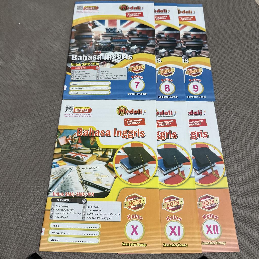 Buku LKS Bahasa Inggris Kelas 7-12 Semester Genap Kurikulum Merdeka