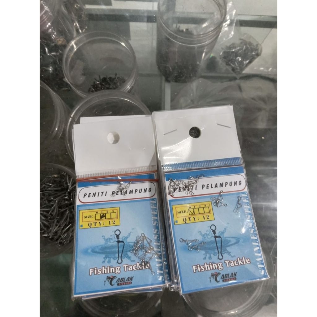 12pcs Peniti Pelampung Pancing untuk memasang pelampung/kukumbul pada rangkaian kail pancing dengan 