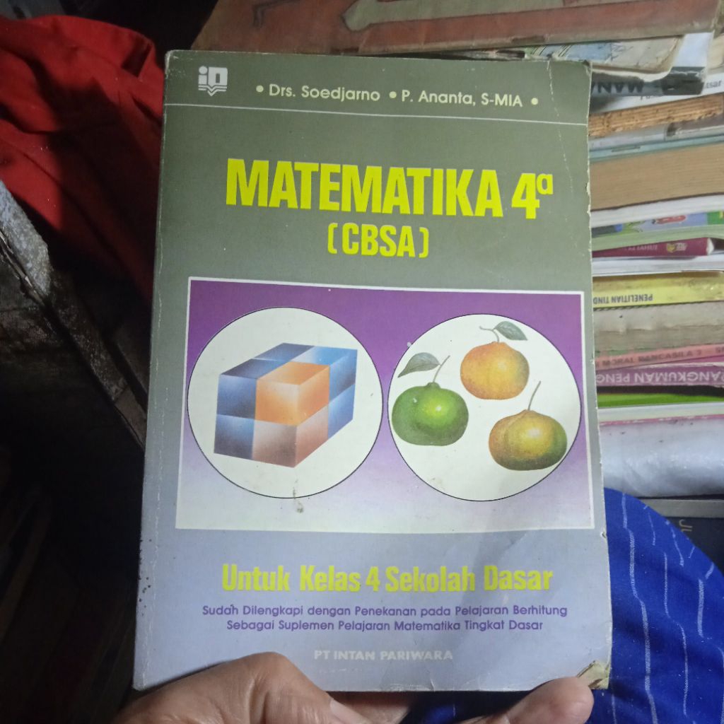 buku Matematika 4a cbsa untuk kelas 4 SD, buku original jadul