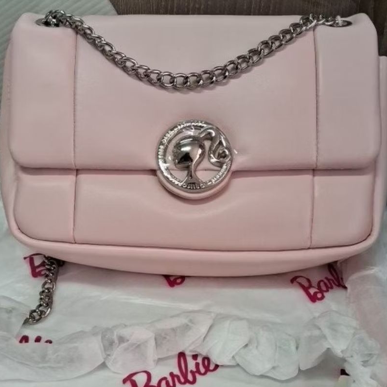 tas barbie pillow squishy pink