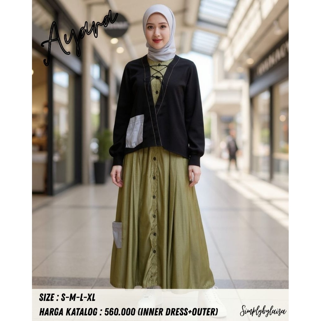 gamis set ayara by simply laisa