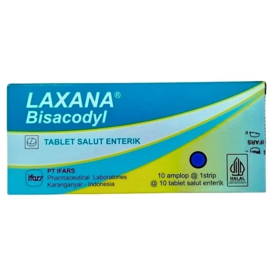 LAXANA Tablet Salut Enterik - Bisacodyl 5mg (100's /Dus)