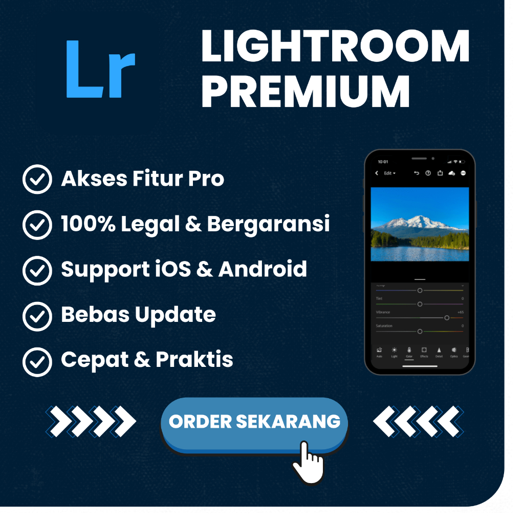 LIGHTROOM PREMIUM MURAH BERGARANSI SUPPORT IOS ANDROID