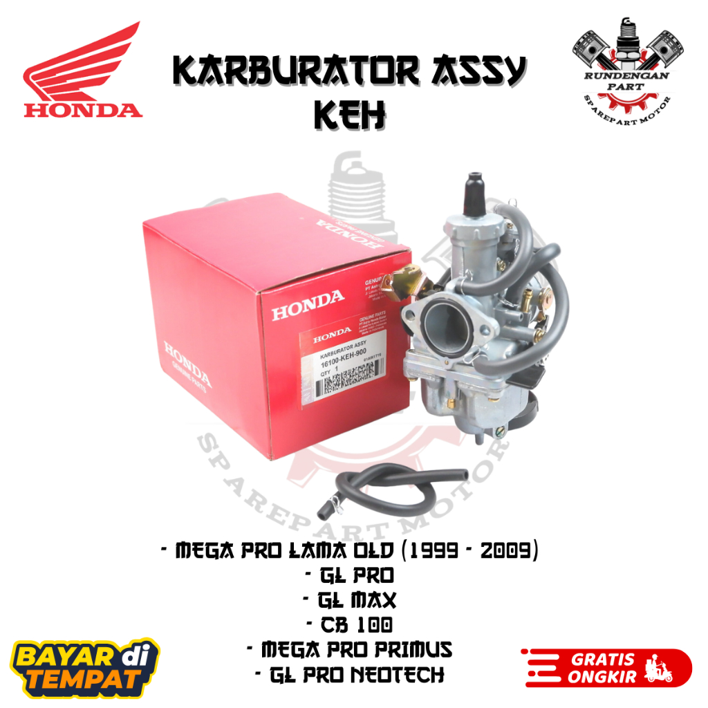 Karburator Mega Pro - Karbu GL Pro , GL Max dan CB 100 KEH Ori motor part