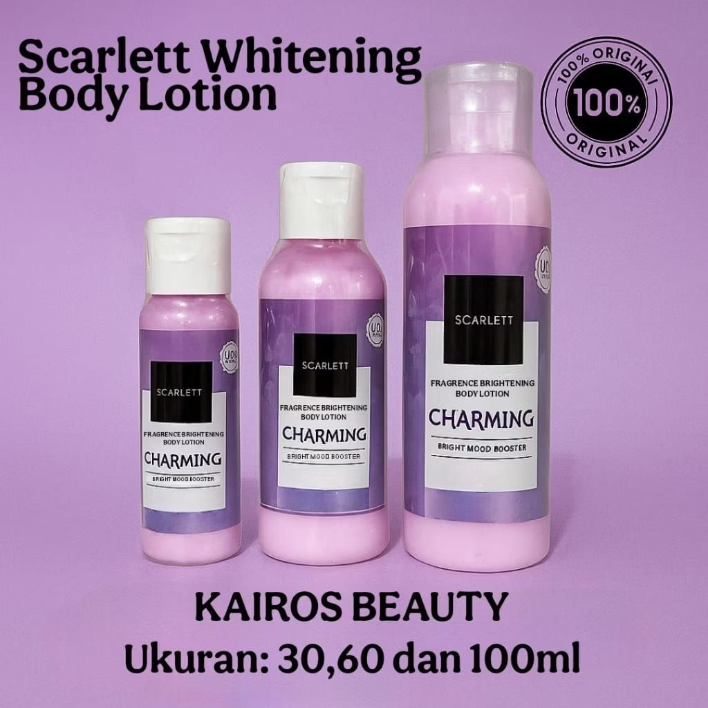 Scarlett UK30ML Repack Body LotionMencerahkan Kulit
