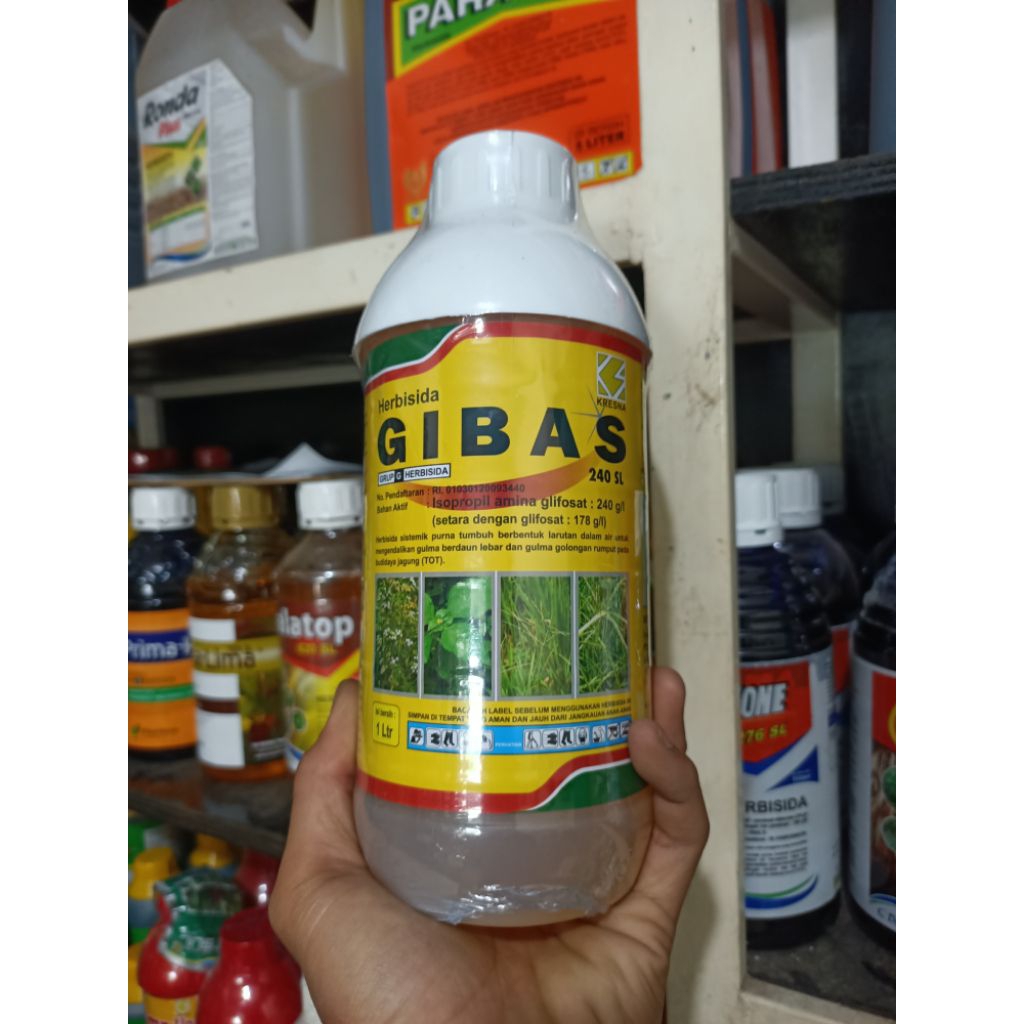 Herbisida sistemik GIBAS 240SL 1L - Membasmi rumput sampai ke akar