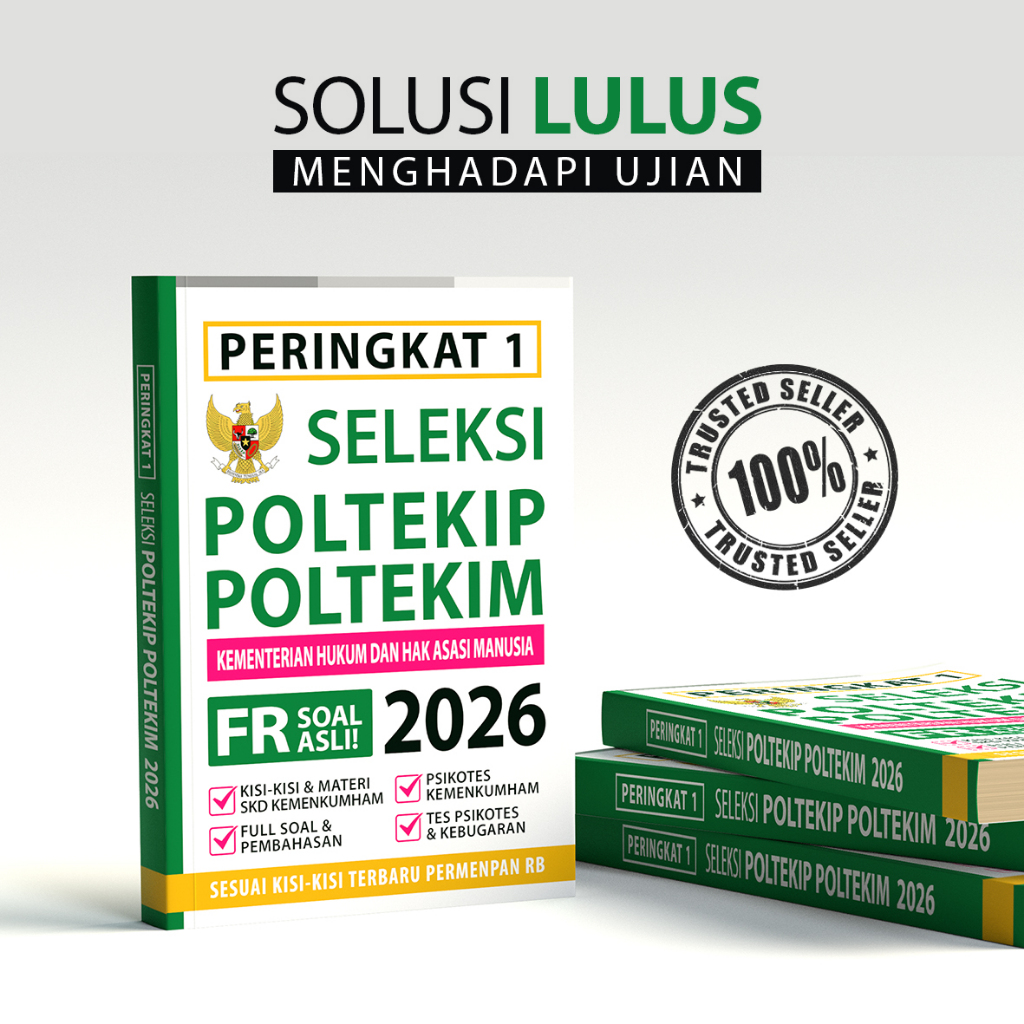 BUKU KEDINASAN SELEKSI POLTEKIP POLTEKIM 2026 - SOAL DAN PEMBAHASAN