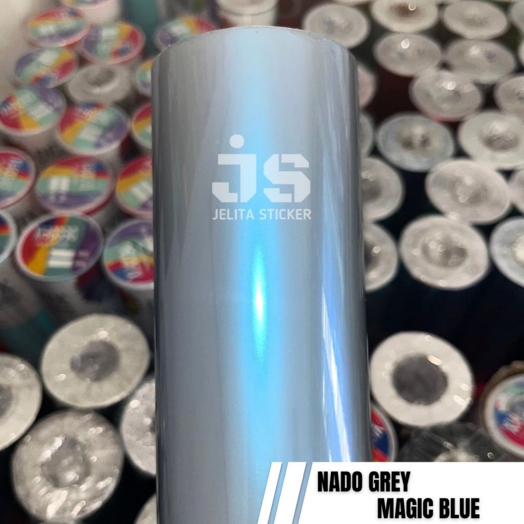 Stiker Nado Grey Magic Orchid / Sticker Abu Lembayung Biru / Stiker Grey Lembayung Blue / Skotlet Vo