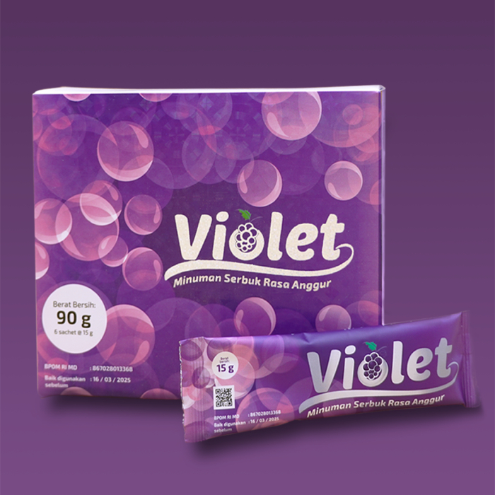 VIOLET KOLAGEN MINUMAN RASA ANGGUR KOLAGEN MINUMAN PERAWATAN KULIT MINUMAN AWET MUDA MINUMAN KOLAGEN
