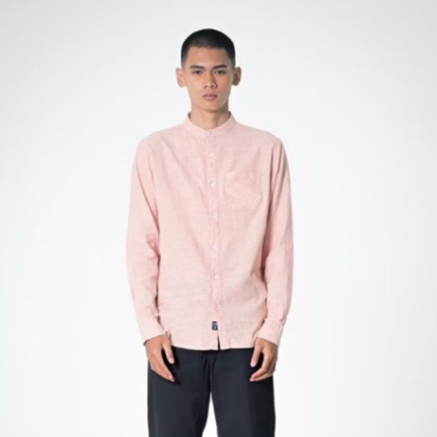 3Second Basic Shirt Linen Size L Kemeja Shanghai