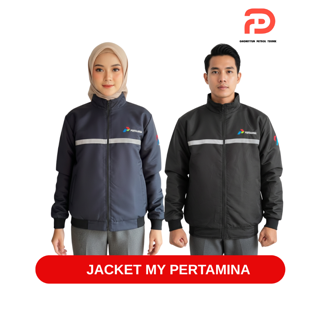 JAKET BOMBER PERTAMINA COWOK CEWEK JAKET MOTOR