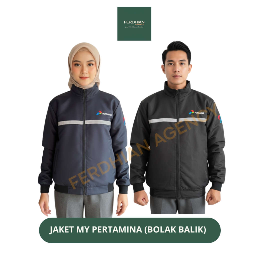 JAKET BOMBER PERTAMINA COWOK CEWEK JAKET MOTOR