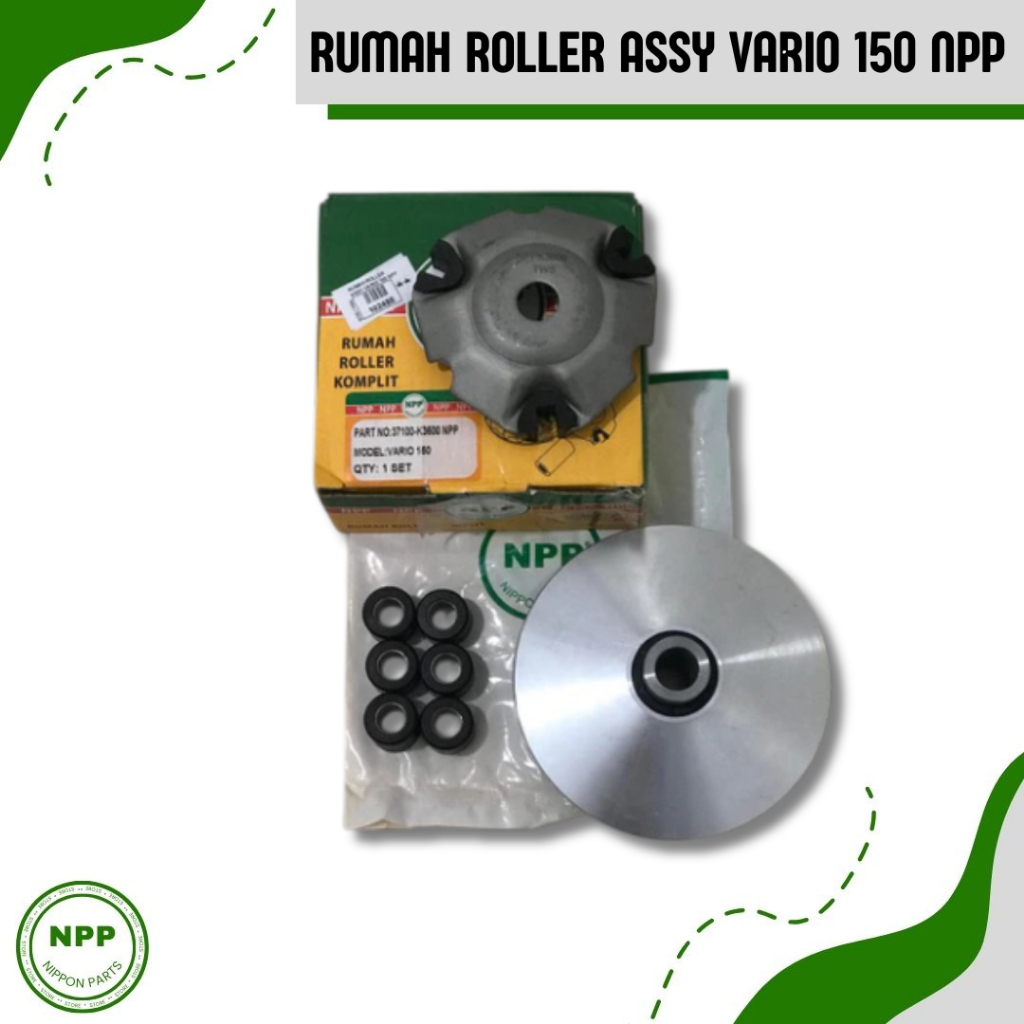 NPP Rumah Roller Assy Vario 150 || Rumah Roller Komplit Set Roller Honda Vario 150 LED Old K36