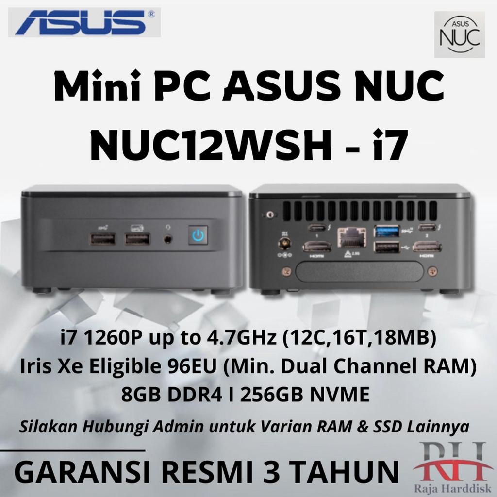 MINI PC INTEL ASUS NUC i7 GEN 12 FULLSET WIN11 +RAM +SSD |INTEL NUC12WSHI7 - Barbone