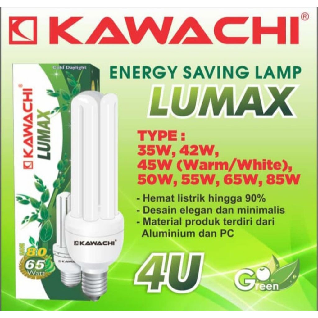 [PROMO BUY1FREE1] Kawachi Lampu PLC Lumax 4U 42W 55W 65W 85W