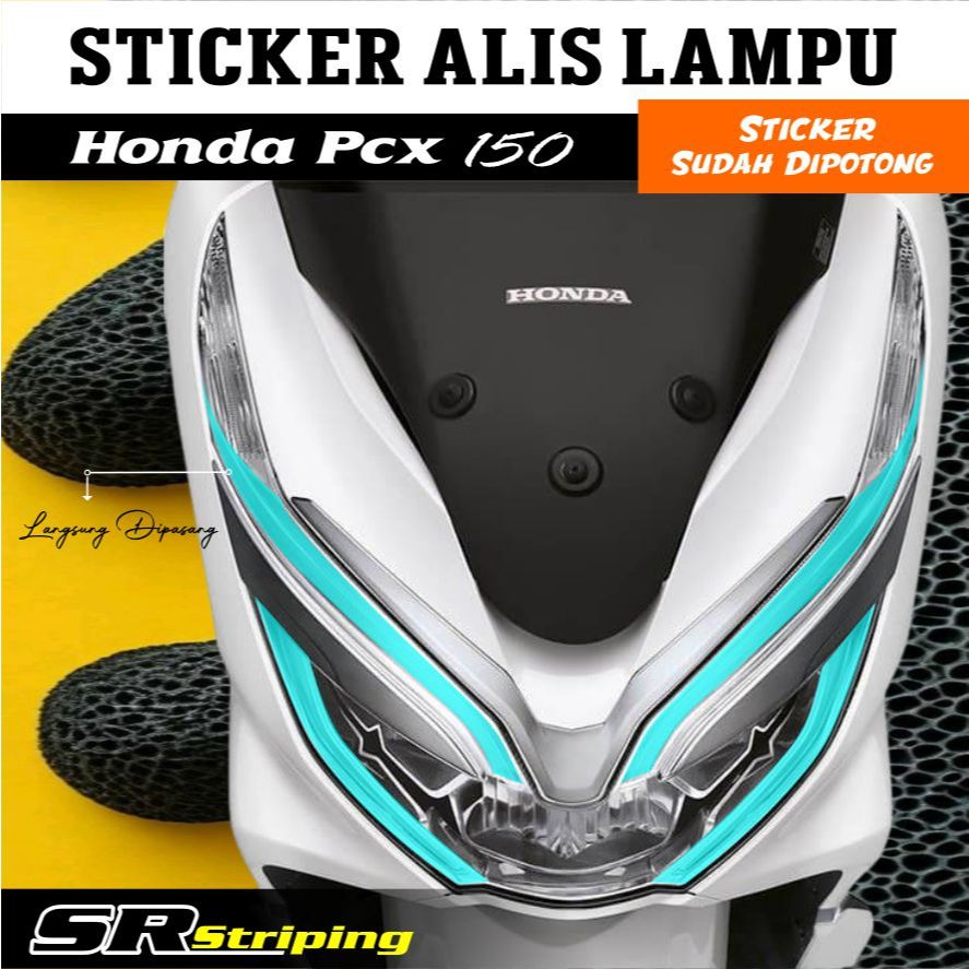 Stiker Alis Lampu PCX 150 | Stiker Lampu Alis PCX 150 Terbaru SR.01