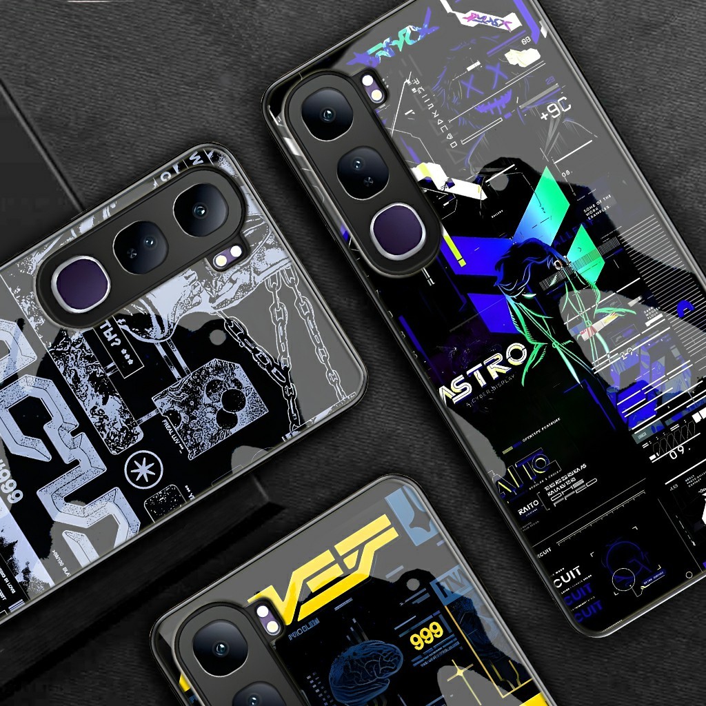 Softcase Glass Kaca Vivo Y21D Terbaru 2025 [FC07] Case Vivo Y21D - Casing  Handphone Vivo Y21D - Pel