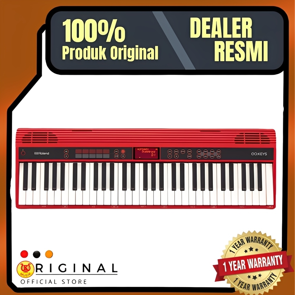 Roland GO Keys 61 Red / Arranger Keyboard 61 Keys / Music Creation Keyboard