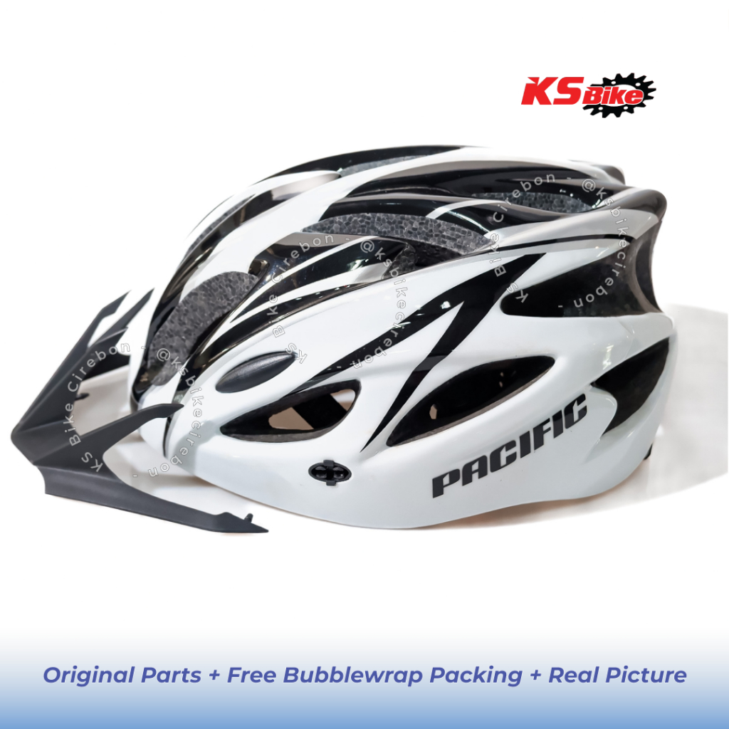 Helm Sepeda Pacific Syte Bicycle Helmet Dewasa M/L Adjustable Ringan dengan Lampu – Toko Sepeda KS B