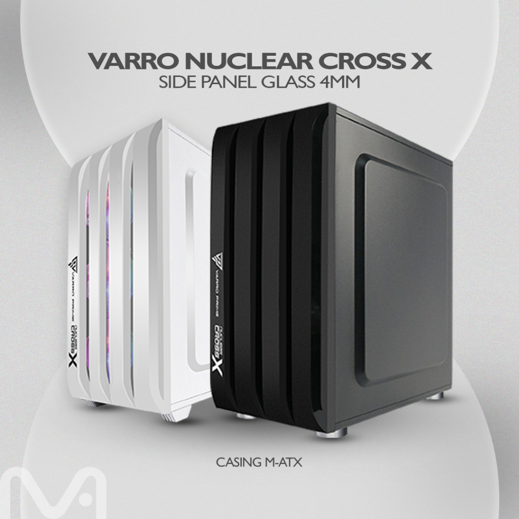 CASING GAMING VARRO NUCLEAR CROSS X PLUS 3 FAN RGB