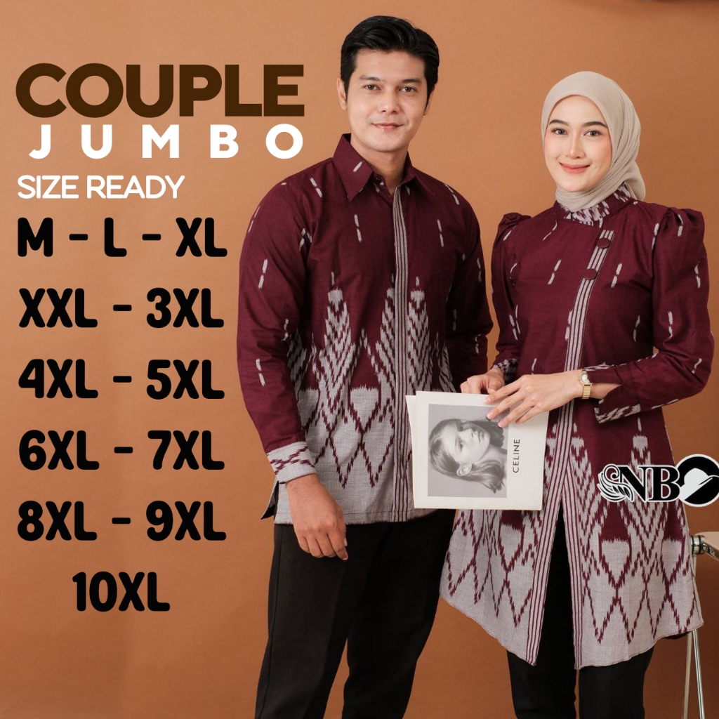 COUPLE - COUPLE BATIK JUMBO PREMIUM - TUNIK COUPLE JUMBO - BATIK JUMBO - BATIK COUPLE JUMBO- BATIK C