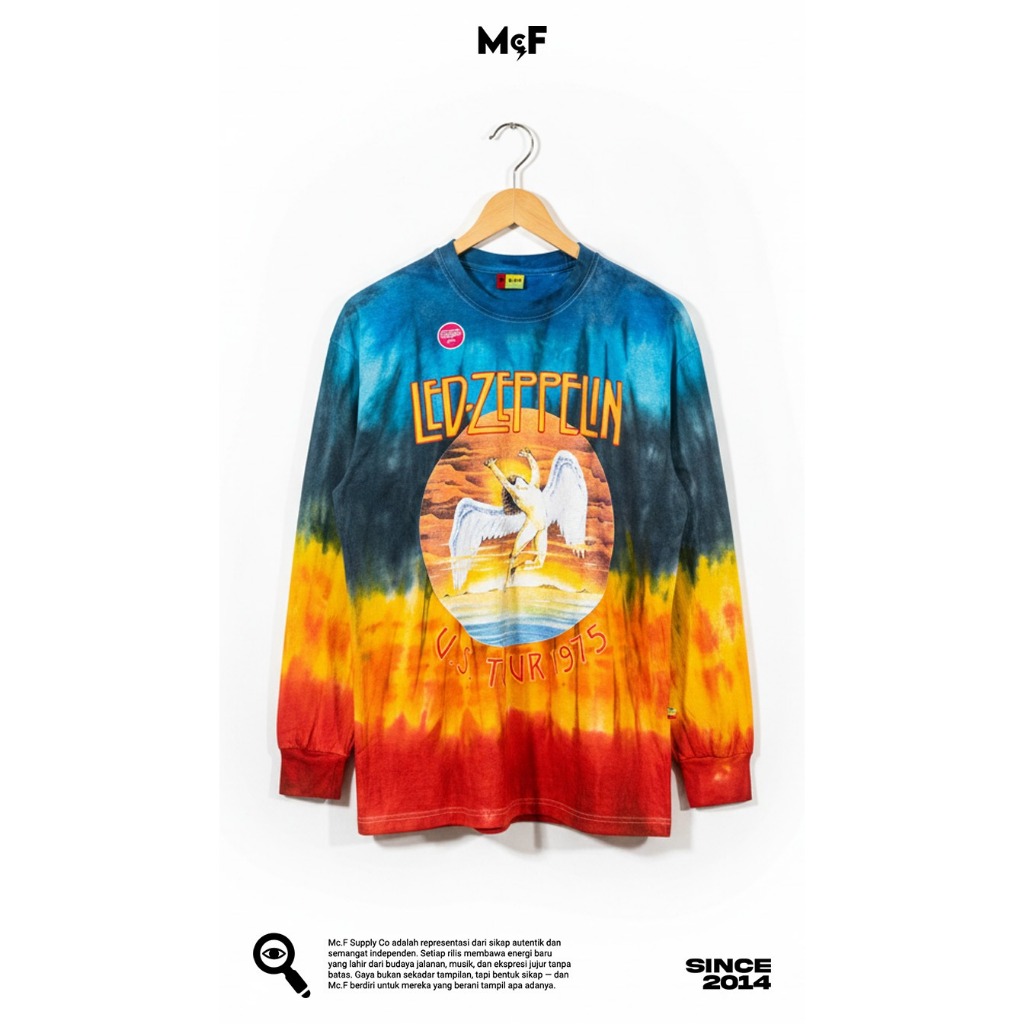 Longsleeve Oversize Tiedye Led Zeppeline Mc.F Supply co