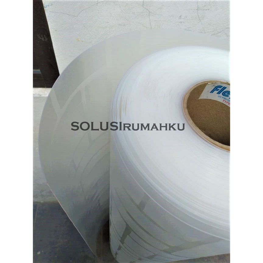 ( 1 ROLL = 40 MTR ) Fiber Pagar BRICK BATA PUTIH / Plastik Tutup Pagar