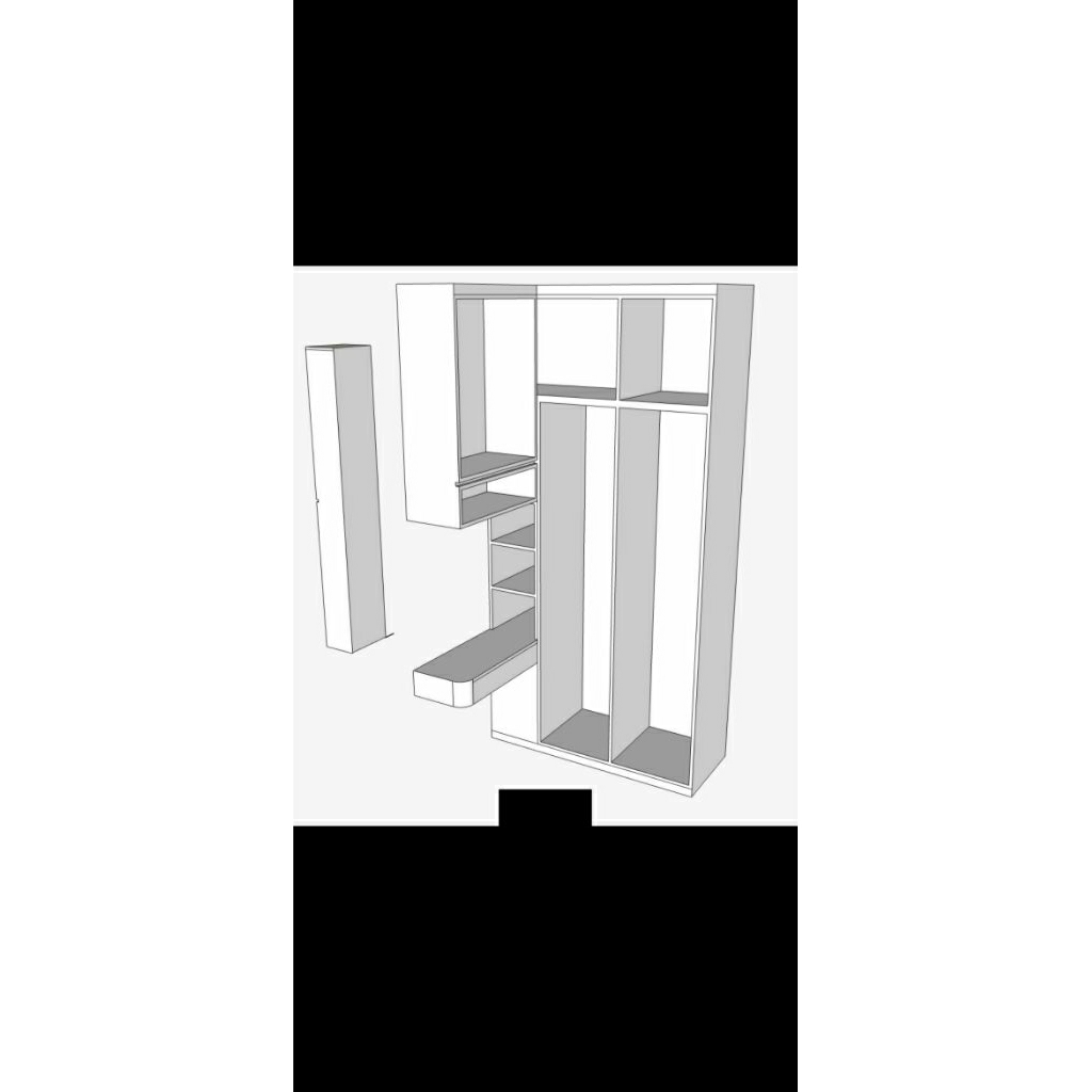 miniatur lemari pakaian