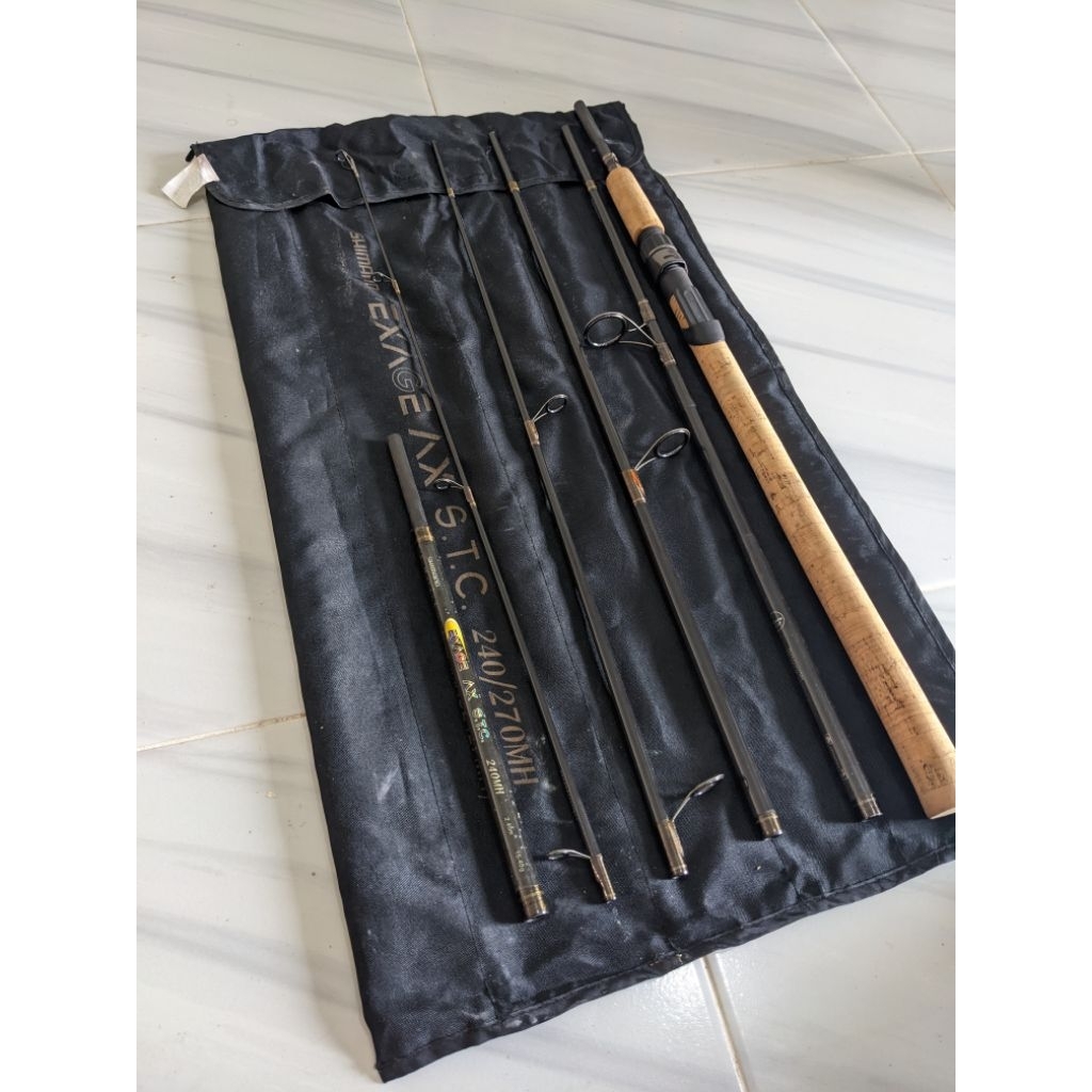 joran spining Shimano Exage AX STC 240/270 cm traveling road