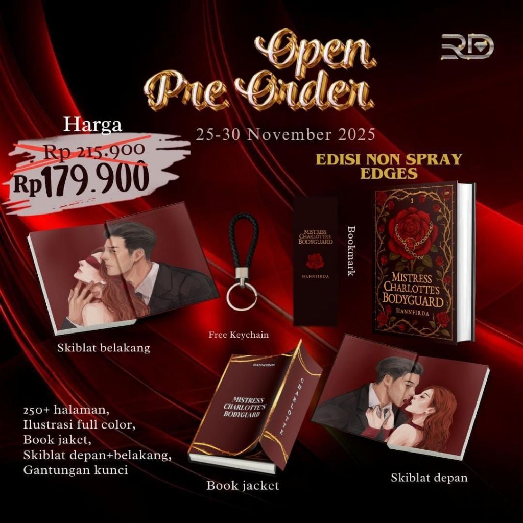 PRE ORDER -Mistress Charlotte's Bodyguard by Hannfirda novel wattpad ori