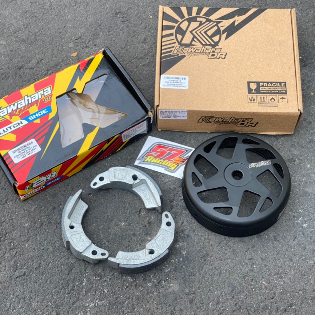 mangkok ganda mio kartel set kampas ganda mio kawahara racing