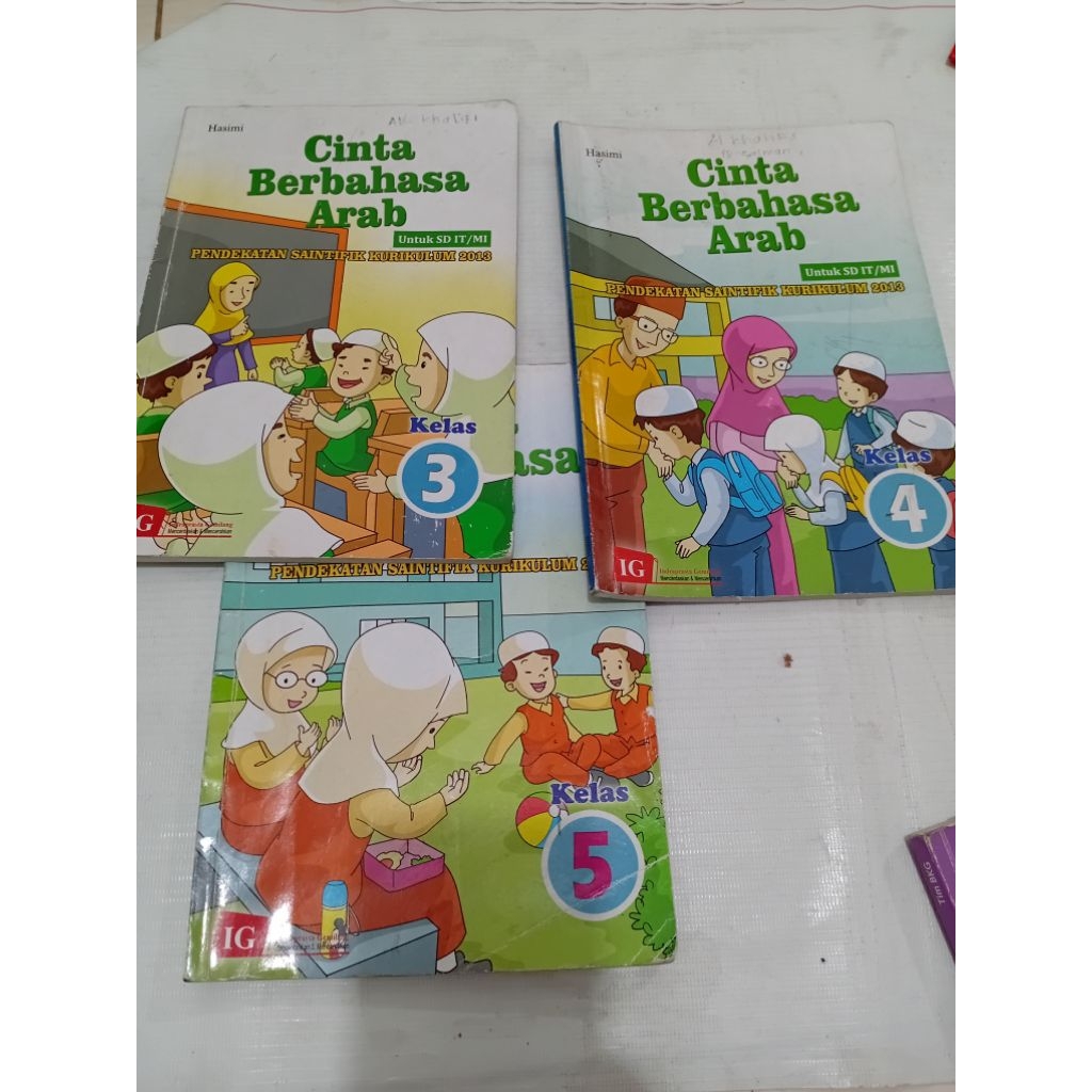 CINTA BERBAHASA ARAB KELAS 2, KELAS 3, KELAS 4, KELAS 5, KELAS 6 SD ORI PL