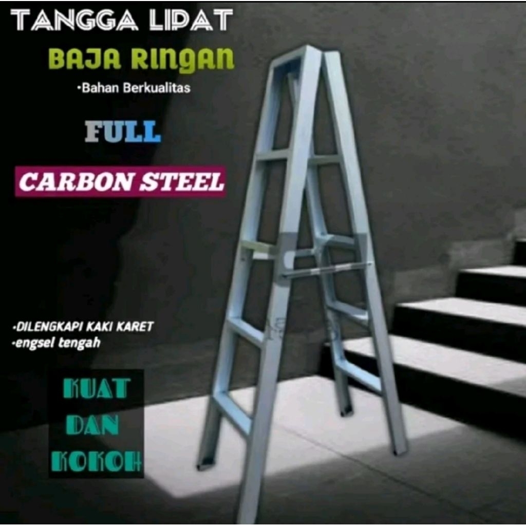 Tangga lipat baja ringan premium