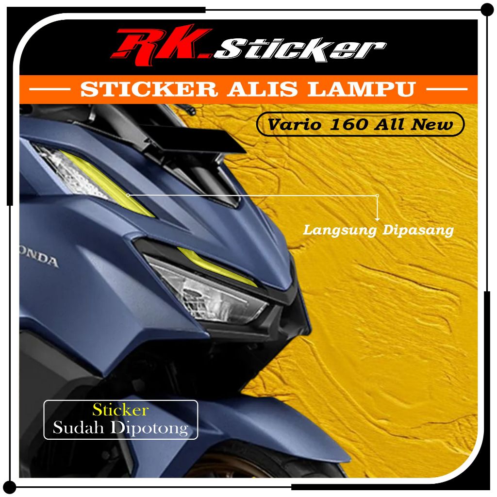 Stiker Lampu Sen Vario 160 ALL NEW | Stiker Alis dan Lampu Vario 160 New  2023 | Stiker Lampu Alis V